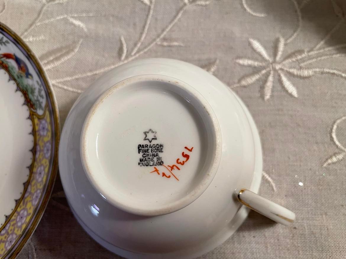 Vintage Paragon Pheasant Tea Cup & Saucer Set