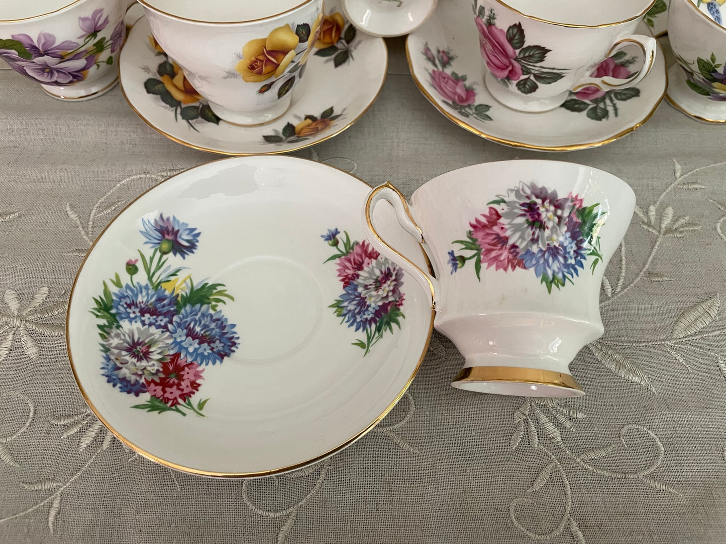 Vintage Windsor Bone China Made In England Tea Cup & Saucer Set
