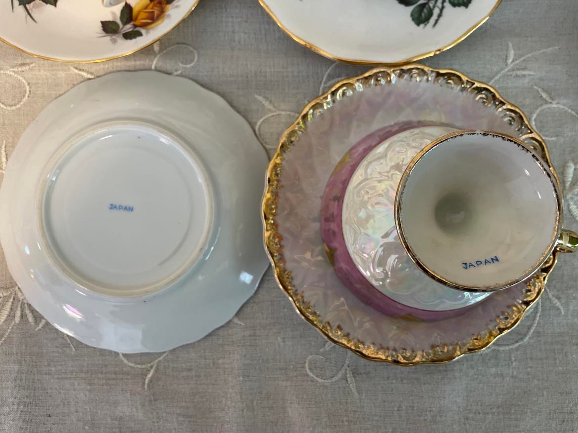 A Pair, Vintage Tea Cup & Saucer Set Made in Japan